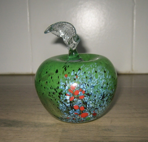 Presse papier sulfure pomme - pomme, en