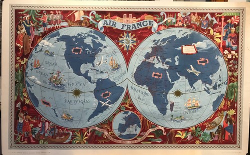 Mappemonde air france - mappemonde,
