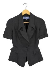 THIERRY MUGLER Blazer court Dames Blazer T EU 34 noir style d’affaires