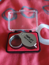 Baanuse Loupe pour Bijoutiers 30x21mm Loupe Verre Loupe Pliable