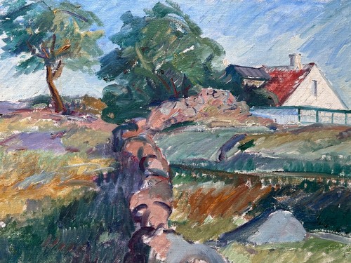 Tableau ancien paysage