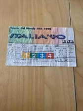 Ticket football World Cup Italia 1990 1/4 De Finale ITALIE - IRLANDE 