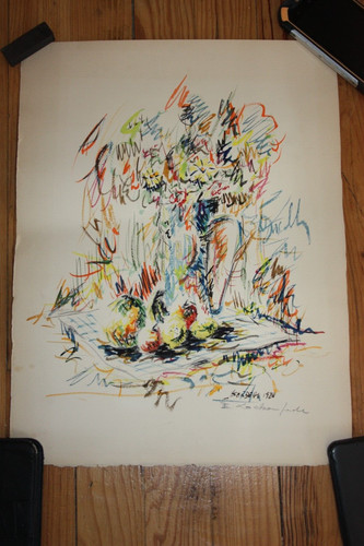 Peinture aquarelle signée - peinture,