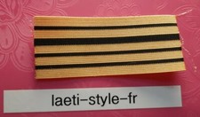 R0411 ribbon approximately 7cm grade gold gallon colonel for patch crest ect