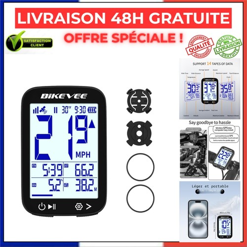 Compteur vélo gps sans - compteur,