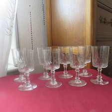 9 Baccarat Crystal Wine