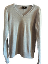 TEX CACHEMIRE  pull col v bleu clair en cachemire  taille XS ou 34