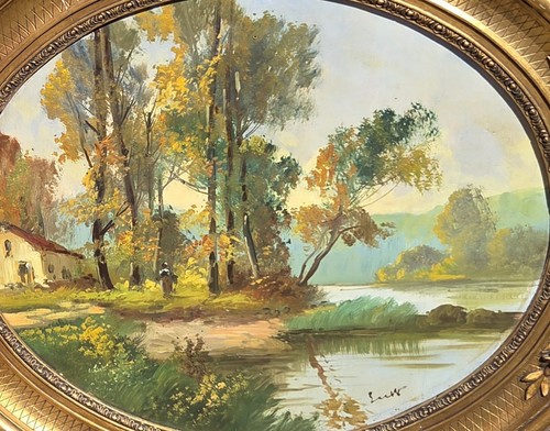 Tableau ovale 1935 - tableau,