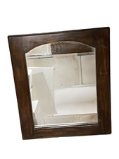 ANCIEN MIROIR DEKNUT BELGIQUE CADRE EN BOIS GLACE PAS ŒIL DE SORCIÈRE SOLEIL