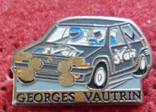 PIN'S SPORT CAR CAR RENAULT SUPER 5 GT TURBO RALLY GEORGES VAUTRIN
