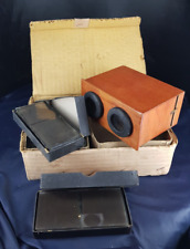 STÉRÉOSCOPE , Visionneuse ancienne  UNIS FRANCE + 28 PLAQUES PHOTOS