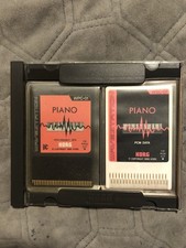 1990 KORG WAVESTATION (CARDS (2) Pristine!) WSC-1S  PIANO  X  (case Scratched)