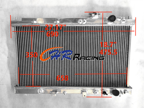 Aluminum radiator for honda - aluminum,