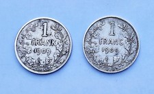 Lot 2 pièces en argent : 1