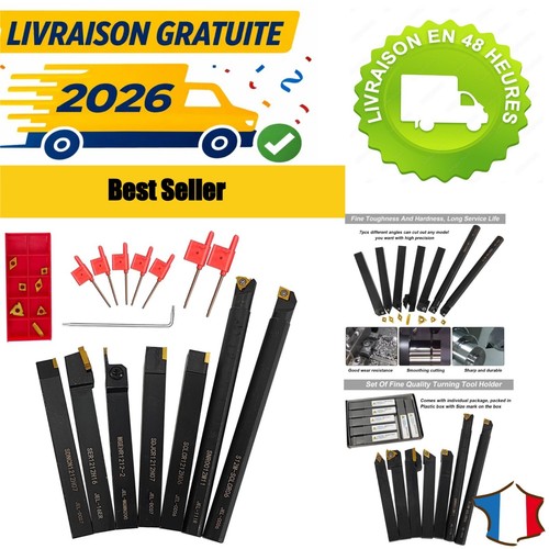 Porte outil tournage 21pcs - porte-outil,