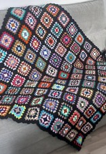 Couverture plaid multicolore