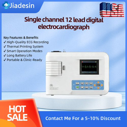 Channel lead digital ekg - 1-channel,