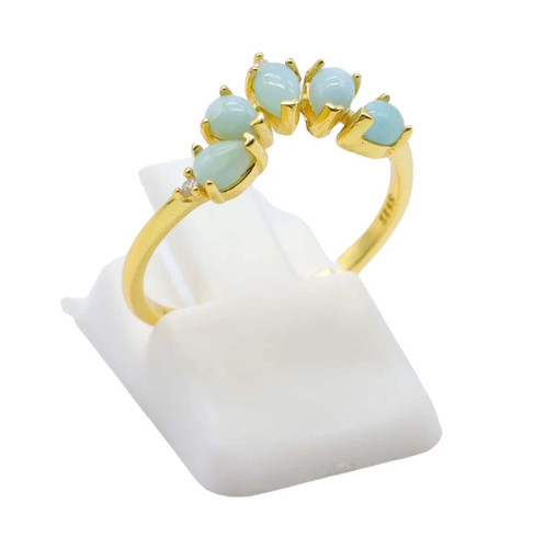 Bague argent 925 larimar - 925,