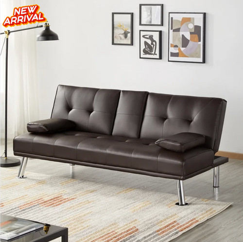 Modern tufted faux leather - faux,