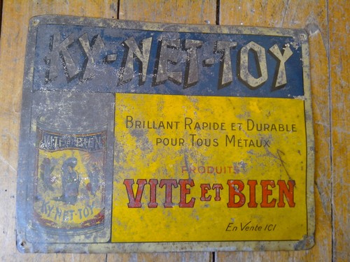 Rare ancienne plaque tole - ancienne,