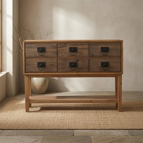 Console bois style vintage - console,
