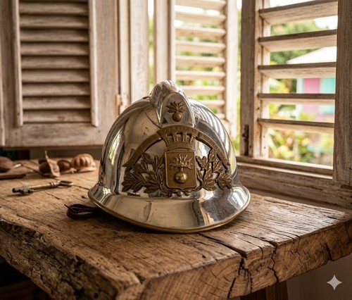 Casque pompier plaque - casque,