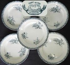 Lot x5 assiettes à dessert