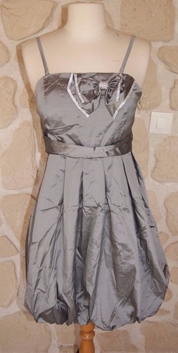 Robe soirée grise - de,