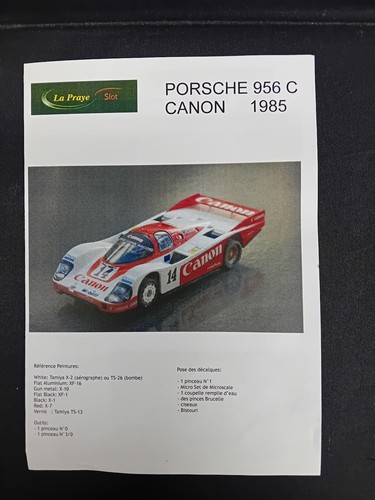 Decalcomanie porsche 956 - decalcomanie, c