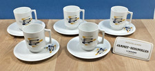 5 tasses et sous tasses café Porcelaine Limoges Jammet Seignolles Parabole Osaka