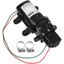 12V 70W Pompe à diaphragme automatique Mini électrique Car Wash Pompe (noir)