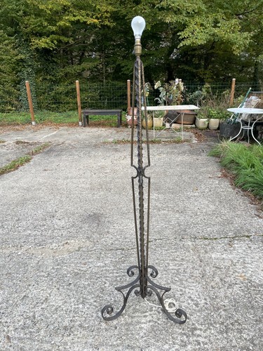 Lampadaire 1930 fer forgé - 1930, en