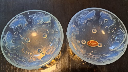 Pair sabino glass bol - pair,