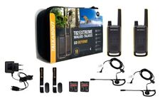2 TALKIE WALKIE MOTOROLA T82 10KM + 2 CHARGEUR+ 2 MICROCASQUE PMR446  NEUF