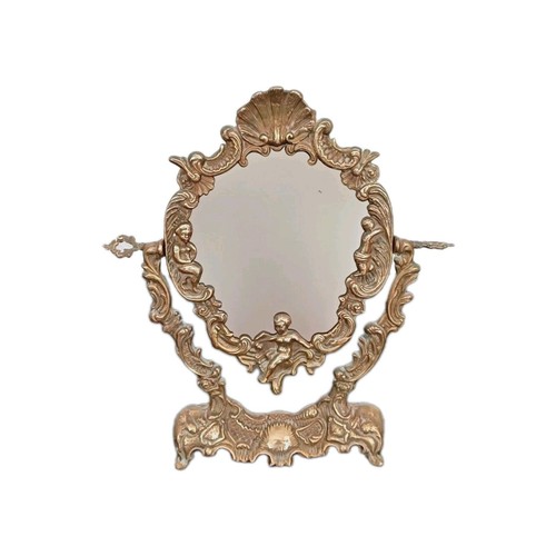 Miroir psyché bronze doré - en,