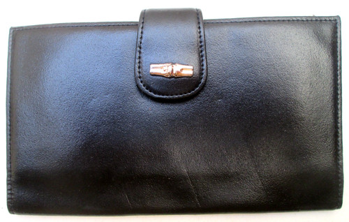 Longchamp portefeuille cuir - portefeuille,