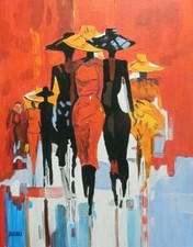 acrylique sur toile   " le