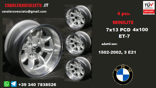 Jantes minilite 7x13 - 4,