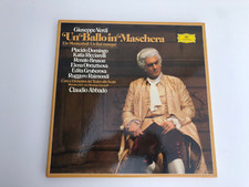 VERDI UN BAL MASQUE - BALLO MASCHERA - ABBADO 3 LP  1981 DEUTSCHE GRAMMOPHON