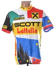SCOTT LATTELLA TEAM VINTAGE CYCLING VELO SHIRT SIZE L ADULT