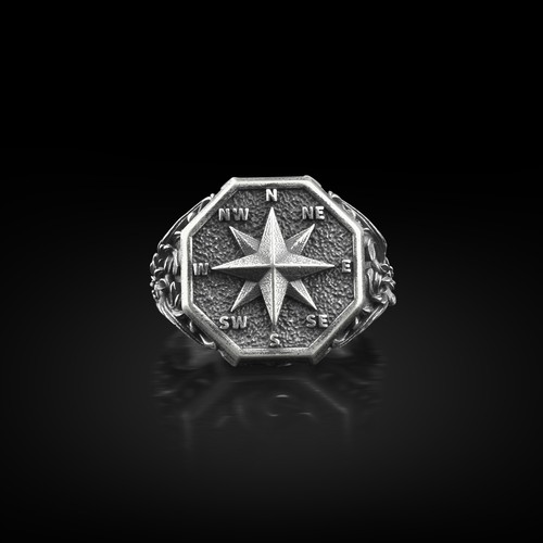 Bague pour hommes argent - en,