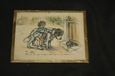 Gravure sous verre Germaine