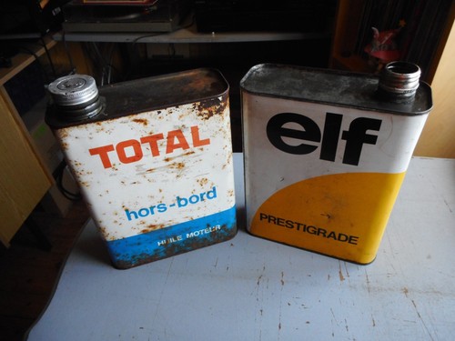 Ancien bidon huile elf - ancien,