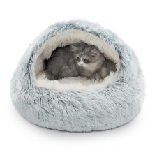 Lits pour Chats Chat Lit Rond Coussin pour Chat lit Panier Lit pour Chat Lava...