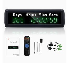 Digital Days Countdown Timer Clock, Retirement Countdown Calendar up to 999 Days