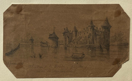 Chateau brede gironde dessin - chateau,