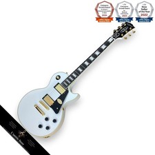 Guitare électrique Epiphone inspirée de Gibson Les Paul Custom Alpine White