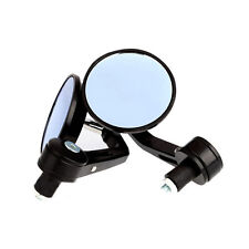 Rétroviseur noir embout de guidon café racer custom roadster 18mm