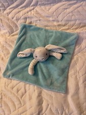 Doudou Peluche Lapin Bleu Obaibi Okaidi Hase Conejo Rabbit