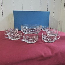 salad cup + 8 cups fruit or punch crystal of Saint Louis jersey 